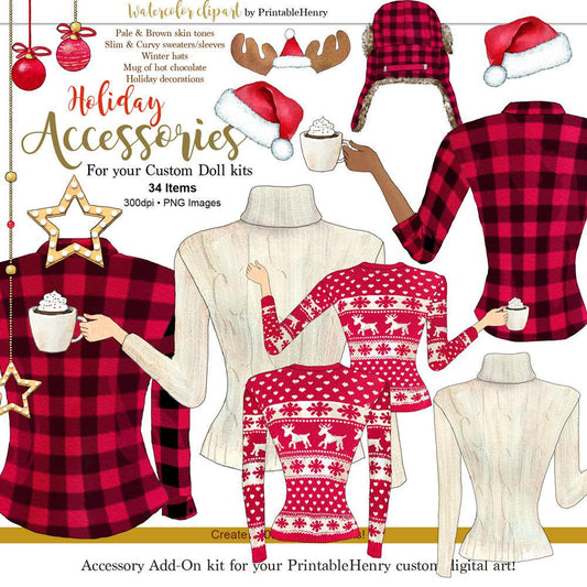 Holiday Accessories Add-On kit - PrintableHenry