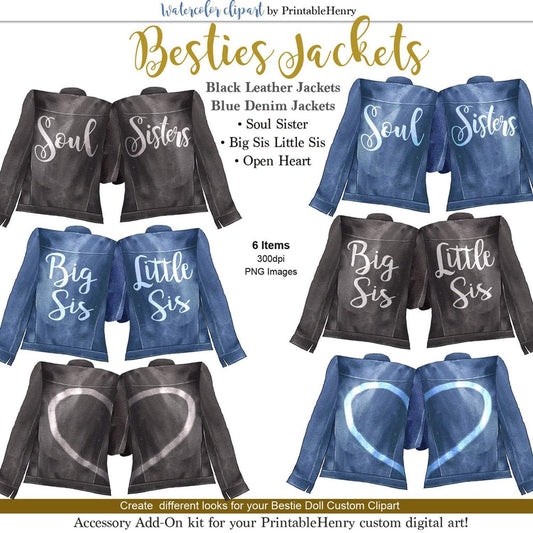 Besties Jackets Add-On kit - PrintableHenry