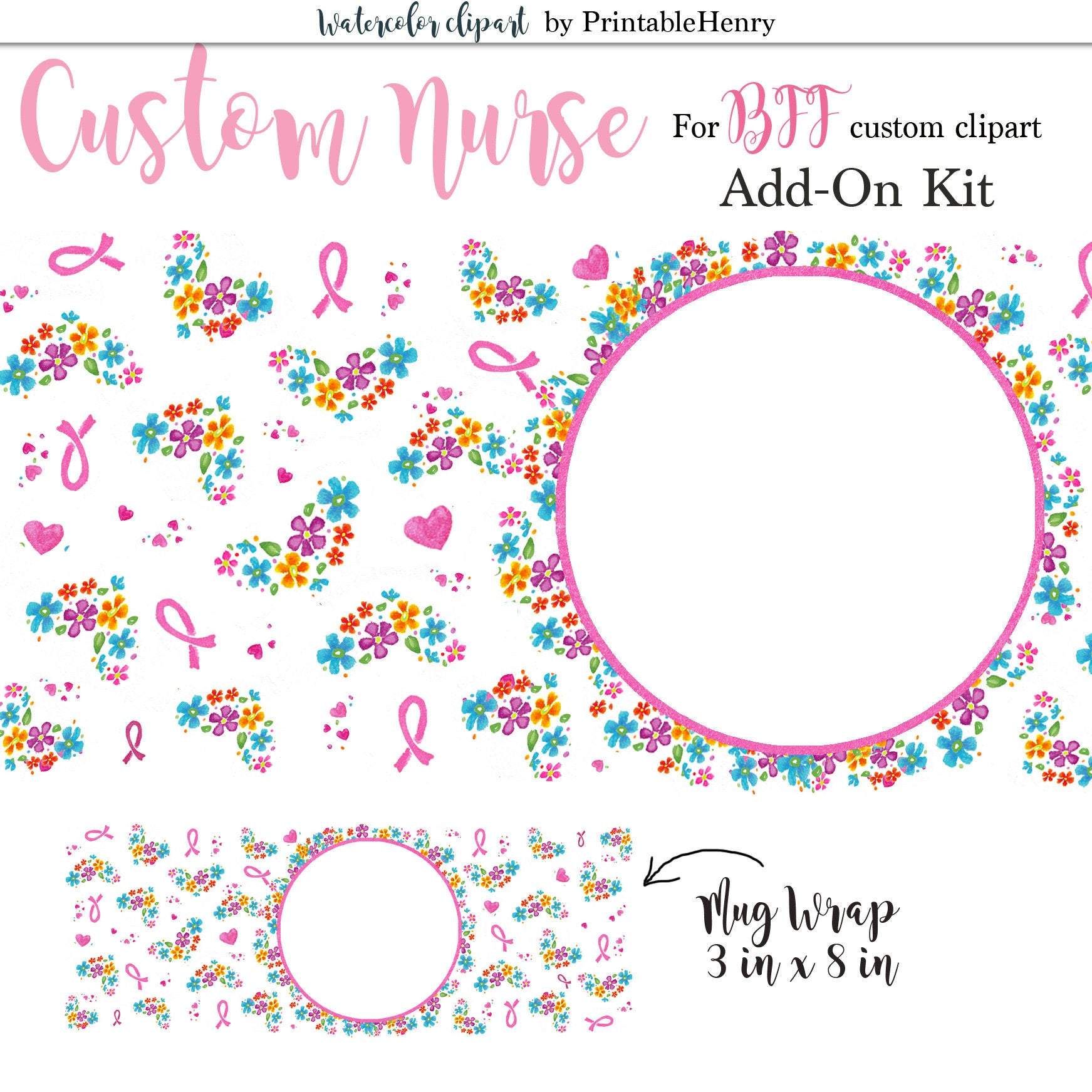 Custom Nurses Add-On kit - PrintableHenry