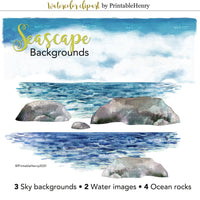 Seascape Backgrounds Add-on - PrintableHenry