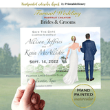 Save the date card made with PrintableHenry Formal wedding custom clipart
